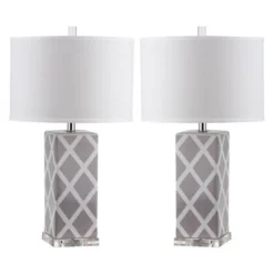 Pachio Table Lamp (Set of 2) - Safavieh Gray -Deals A Radiant Den Store unnamed file 4177