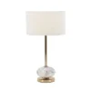 Olivia & May Modern Ceramic and Iron Table Lamp Gold/White - Olivia & May