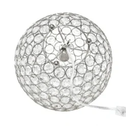 10" Elipse Crystal Ball Sequin Table Lamp Chrome - Elegant Designs 14 10" Elipse Crystal Ball Sequin Table Lamp Chrome - Elegant Designs -Deals A Radiant Den Store unnamed file 4195