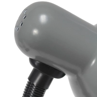 Basic Metal Desk Lamp with Flexible Hose Neck - Simple Designs Gray 4 Basic Metal Desk Lamp with Flexible Hose Neck - Simple Designs Gray - Image 4