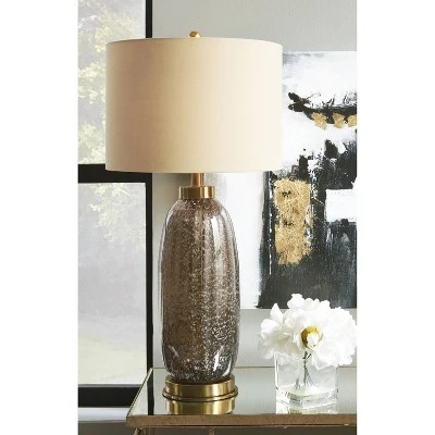 Set of 2 Aaronby Table Lamps Taupe - Signature Design by Ashley 1 Set of 2 Aaronby Table Lamps Taupe - Signature Design by Ashley
