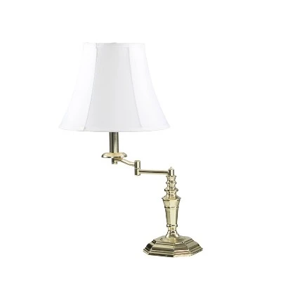 22.5" Traditional Metal Swing Arm Table Lamp Gold - Ore International 1 22.5" Traditional Metal Swing Arm Table Lamp Gold - Ore International