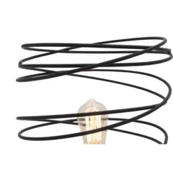 Olivia & May 12" x 21" Industrial Style Round Metal Accent Lamp with Coiled Wire Iron Shade Black - Olivia & May 7 Olivia & May 12" x 21" Industrial Style Round Metal Accent Lamp with Coiled Wire Iron Shade Black - Olivia & May -Deals A Radiant Den Store unnamed file 4265