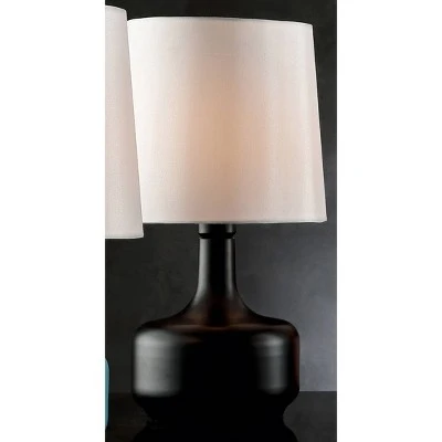 17.25" Modern Metal Table Lamp with Touch Sensor - Ore International Black 1 17.25" Modern Metal Table Lamp with Touch Sensor - Ore International Black