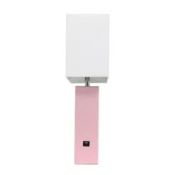 Modern Leather Table Lamp with USB and Fabric Shade Pink - Elegant Designs 8 Modern Leather Table Lamp with USB and Fabric Shade Pink - Elegant Designs -Deals A Radiant Den Store unnamed file 4293