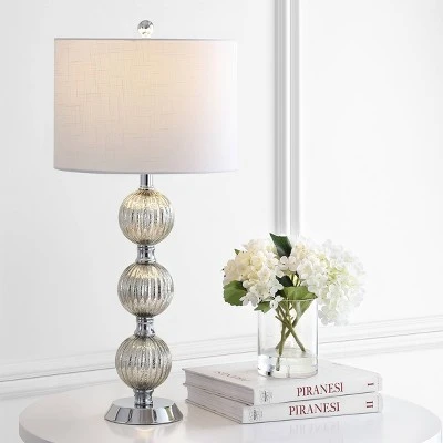JONATHAN Y 30.5" Glass/Metal Silvered Orbs Table Lamp (Includes LED Light Bulb) - Jonathan Y 1 JONATHAN Y 30.5" Glass/Metal Silvered Orbs Table Lamp (Includes LED Light Bulb) - Jonathan Y