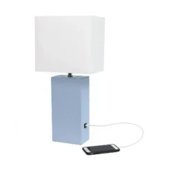 Modern Leather Table Lamp with USB and Fabric Shade Periwinkle - Elegant Designs 8 Modern Leather Table Lamp with USB and Fabric Shade Periwinkle - Elegant Designs -Deals A Radiant Den Store unnamed file 4303
