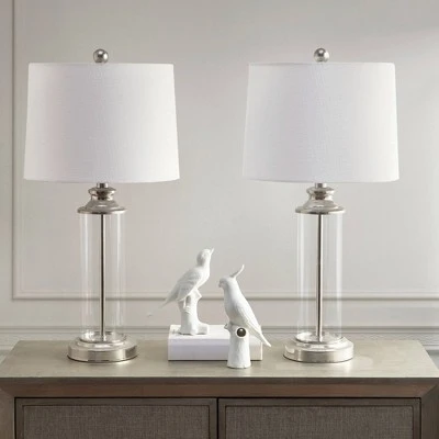 510 Design (Set of 2) 25.75" Clarity Table Lamp Silver 7 510 Design (Set of 2) 25.75" Clarity Table Lamp Silver - Image 7
