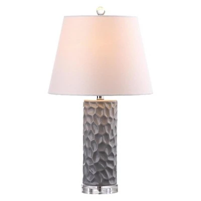 (Set of 2) 23.5" Dixon Table Lamp Gray (Includes CFL Light Bulb) - Safavieh 2 (Set of 2) 23.5" Dixon Table Lamp Gray (Includes CFL Light Bulb) - Safavieh - Image 2