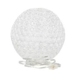 10" Elipse Crystal Ball Sequin Table Lamp White - Elegant Designs 12 10" Elipse Crystal Ball Sequin Table Lamp White - Elegant Designs -Deals A Radiant Den Store unnamed file 4337