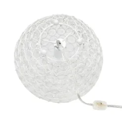 10" Elipse Crystal Ball Sequin Table Lamp White - Elegant Designs 13 10" Elipse Crystal Ball Sequin Table Lamp White - Elegant Designs -Deals A Radiant Den Store unnamed file 4338