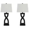 Set of 2 Amasai Table Lamps Black - Signature Design by Ashley