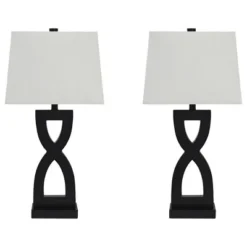 Set of 2 Amasai Table Lamps Black - Signature Design by Ashley