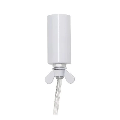 10" Elipse Crystal Ball Sequin Table Lamp White - Elegant Designs 8 10" Elipse Crystal Ball Sequin Table Lamp White - Elegant Designs - Image 8