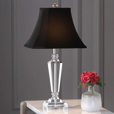(Set of 2) 24.5" Lilly Crystal Table Lamp Clear (Includes CFL Light Bulb) - Safavieh 2 (Set of 2) 24.5" Lilly Crystal Table Lamp Clear (Includes CFL Light Bulb) - Safavieh - Image 2