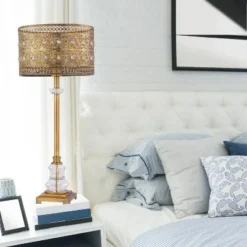 28" 1-Light Bryar Buffet Table Lamp Brass/Crystal - River of Goods 12 28" 1-Light Bryar Buffet Table Lamp Brass/Crystal - River of Goods -Deals A Radiant Den Store unnamed file 4348