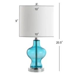 JONATHAN Y 20.5" Glass/Metal Mer Table Lamp (Includes LED Light Bulb) Blue - JONATHAN Y -Deals A Radiant Den Store unnamed file 4362