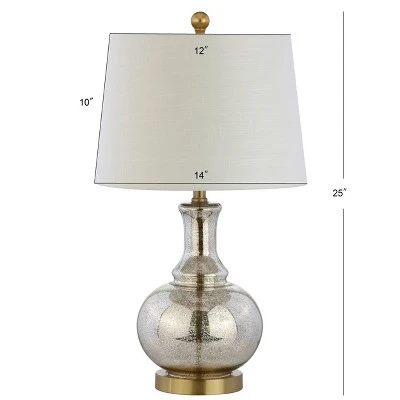 JONATHAN Y 25" (Set of 2) Lavelle Glass Table Lamps (Includes LED Light Bulb) - JONATHAN Y Cobalt 3 JONATHAN Y 25" (Set of 2) Lavelle Glass Table Lamps (Includes LED Light Bulb) - JONATHAN Y Cobalt - Image 3