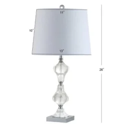 JONATHAN Y 26" Crystal Chloe Table Lamp (Includes LED Light Bulb) Clear - JONATHAN Y -Deals A Radiant Den Store unnamed file 4376