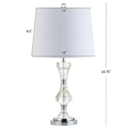 JONATHAN Y 25" Crystal Riley Table Lamp (Includes LED Light Bulb) Clear - JONATHAN Y -Deals A Radiant Den Store unnamed file 4379