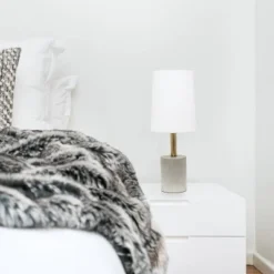 Concrete Table Lamp with Linen Shade White - Lalia Home -Deals A Radiant Den Store unnamed file 4398