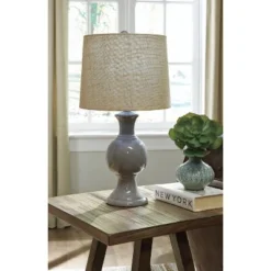 Magdalia Table Lamp Gray - Signature Design by Ashley