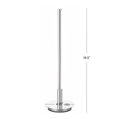 JONATHAN Y 16.5" Keira Integrated Table Lamp (Includes LED Light Bulb) Silver - JONATHAN Y 3 JONATHAN Y 16.5" Keira Integrated Table Lamp (Includes LED Light Bulb) Silver - JONATHAN Y - Image 3