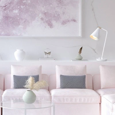 18" Emily Table Lamp with Shade - Globe Electric White 3 18" Emily Table Lamp with Shade - Globe Electric White - Image 3