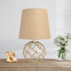 Buoy Rope Nautical Netted Coastal Ocean Sea Glass Table Lamp Clear - Elegant Designs -Deals A Radiant Den Store unnamed file 4492