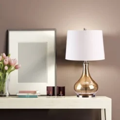 25.25" Table Lamp Brass (Includes LED Light Bulb) - Cresswell Lighting -Deals A Radiant Den Store unnamed file 4510