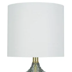 18" Textured Clear Glass Accent Table Lamp with Linen Shade (Includes LED Light Bulb) Gray - Cresswell Lighting 8 18" Textured Clear Glass Accent Table Lamp with Linen Shade (Includes LED Light Bulb) Gray - Cresswell Lighting -Deals A Radiant Den Store unnamed file 4515
