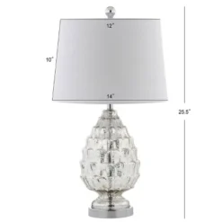 JONATHAN Y 25.5" (Set of 2) Artichoke Glass Table Lamp (Includes LED Light Bulb) Silver - JONATHAN Y -Deals A Radiant Den Store unnamed file 4550
