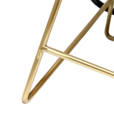 Down To The Wire Table Lamp with Fabric Shade Gold - Simple Designs 2 Down To The Wire Table Lamp with Fabric Shade Gold - Simple Designs - Image 2