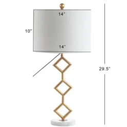 JONATHAN Y 29.5" Metal Diamante Modern Gilt Table Lamp (Includes LED Light Bulb) Gold - JONATHAN Y -Deals A Radiant Den Store unnamed file 4575