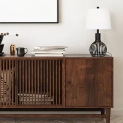 23" Farmhouse Table Lamp Black (Includes LED Light Bulb) - Cresswell Lighting -Deals A Radiant Den Store unnamed file 4591