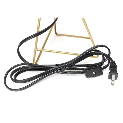 Down To The Wire Table Lamp with Fabric Shade Gold - Simple Designs 6 Down To The Wire Table Lamp with Fabric Shade Gold - Simple Designs - Image 6