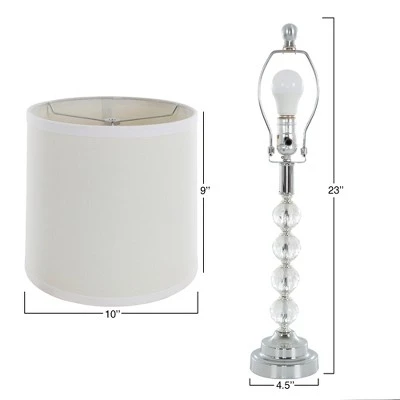 Set of 2 Table Lamps Faceted Crystal Balls (Includes LED Light Bulb) - Yorkshire Home 1 Set of 2 Table Lamps Faceted Crystal Balls (Includes LED Light Bulb) - Yorkshire Home