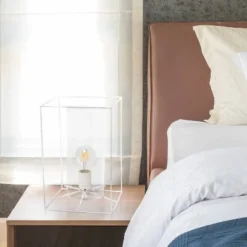 Large Framed Table Lamp with Cylinder Glass Shade White - Lalia Home -Deals A Radiant Den Store unnamed file 4646