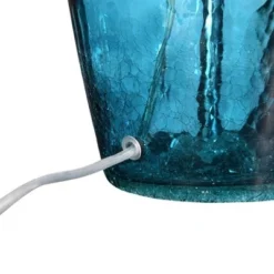 27" Deep Blue Glass Table Lamp - 3R Studios -Deals A Radiant Den Store unnamed file 4650