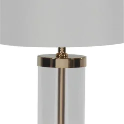 14" x 25" Contemporary Large Cylinder Metal and Glass Table Lamp Gold/White - CosmoLiving by Cosmopolitan 11 14" x 25" Contemporary Large Cylinder Metal and Glass Table Lamp Gold/White - CosmoLiving by Cosmopolitan -Deals A Radiant Den Store unnamed file 4660