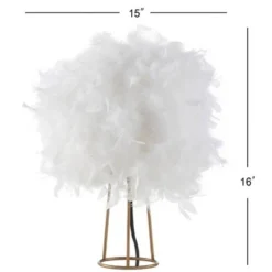 JONATHAN Y 16" Metal Stork Feather Table Lamp (Includes LED Light Bulb) White - JONATHAN Y 5 JONATHAN Y 16" Metal Stork Feather Table Lamp (Includes LED Light Bulb) White - JONATHAN Y -Deals A Radiant Den Store unnamed file 4685