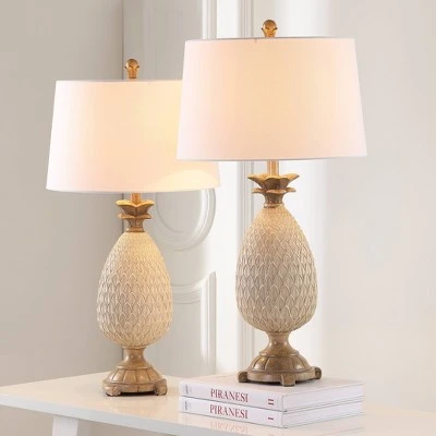 Set of 2 Briar Table Lamp (Includes LED Light Bulb) Antique Cream/Brown - Safavieh 3 Set of 2 Briar Table Lamp (Includes LED Light Bulb) Antique Cream/Brown - Safavieh - Image 3