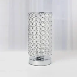 Elipse Crystal Bedside Nightstand Cylindrical Uplight Table Lamp Chrome - Elegant Designs -Deals A Radiant Den Store unnamed file 4723