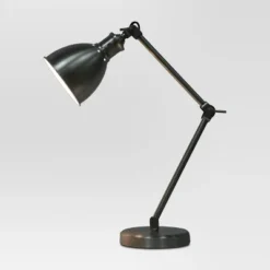 Industrial Desk Desk Lamp Pewter (Includes LED Light Bulb) - Threshold™