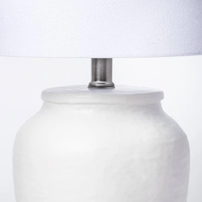 Medium Ceramic Accent Lamp (Includes Light Bulb) - Threshold™ Gray 2 Medium Ceramic Accent Lamp (Includes Light Bulb) - Threshold™ Gray - Image 2