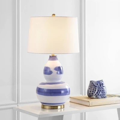 32" Aileen Table Lamp Blue/White (Includes LED Light Bulb) - Safavieh 2 32" Aileen Table Lamp Blue/White (Includes LED Light Bulb) - Safavieh - Image 2