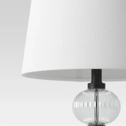 Large Assembled Glass Stacked Ribbed Table Lamp (Includes LED Light Bulb) Clear - Threshold™ 5 Large Assembled Glass Stacked Ribbed Table Lamp (Includes LED Light Bulb) Clear - Threshold™ -Deals A Radiant Den Store unnamed file 4770