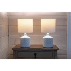 Set of 2 Della Ceramic LED Table Lamps (Includes Energy Efficient Light Bulb) - Decor Therapy White 12 Set of 2 Della Ceramic LED Table Lamps (Includes Energy Efficient Light Bulb) - Decor Therapy White -Deals A Radiant Den Store unnamed file 4811