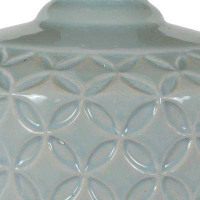 Set of 2 Della Ceramic LED Table Lamps (Includes Energy Efficient Light Bulb) - Decor Therapy White 7 Set of 2 Della Ceramic LED Table Lamps (Includes Energy Efficient Light Bulb) - Decor Therapy White - Image 7