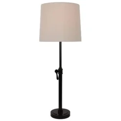 32" Henry Adjustable Table Lamp (Includes LED Light Bulb) Bronze - Decor Therapy